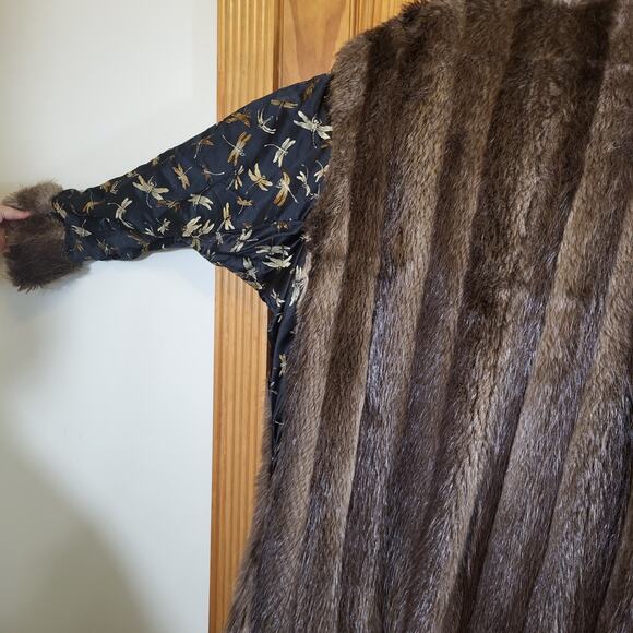 Handmade Unique one of a kind Vintage fur coat size Large - Picture 6 of 11
